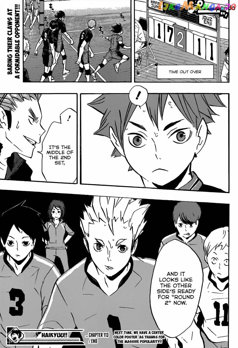 Haikyuu!!, Chapter 113 image 20